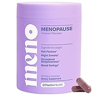 MENO Vitamins for Menopause, 30 Servings (Pack of 1) - Hormone-Free Menopause Supplements for Women With Black Cohosh & Ashwagandha KSM-66 - Helps Alleviate Hot Flashes, Night Sweats, & Mood Swings