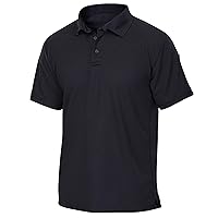 Vertx Mens Tactical Polo Shirt, Short Sleeve T-Shirt, Breathable, Temperature Regulating, for Police, Security, Relaxed Fit