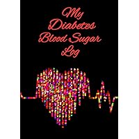 My Diabetes Blood Sugar Log - Daily Glucose Monitoring Logbook - Record Blood Sugar Levels , insulin Dose, Carb Intake, and Activities up to 8 times a day- Professional 2 Year Diary