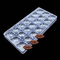 3D Lips Chocolate Mold Plastic Forms Flowers Tray Pastry Bakery Tools for Candy Mold