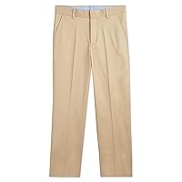 Tommy Hilfiger Boys' Flat Twill Dress Pant, Straight Leg Fit, Belt Loops & Slant Front Pockets