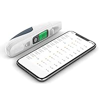 QardioTemp Smart Bluetooth Thermometer - Wireless No-Touch Forehead Digital Thermometer, Instant Reading 1s, Accurate, Night Light