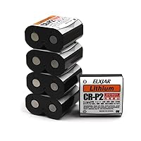 (5-Pack) 6V 1500mAh Lithium Photo Battery Replaces 223A, 2CR-P2, EL223AP, and DL223A Batteries