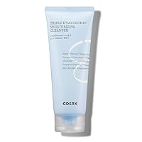 COSRX Hydrium Triple Hyaluronic Moisturizing Cleanser 5.07 fl.oz / 150ml | Daily Cleanser for Dry Skin with Hyaluronic Acid & Vitamin B | Animal Testing Free, Paraben Free, Korean Skincare