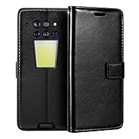 for Unihertz 8849 Tank 3 Case, Premium PU Leather Magnetic Flip Case Cover with Card Holder and Kickstand for Unihertz 8849 Tank 3 (6.79”)