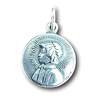 Sterling Silver St Elizabeth Seton Medal - Patron of Catholic Schools - Vintage Reproduction