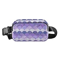 Mermaid Scale Fanny Packs for Women Everywhere Belt Bag Fanny Pack Crossbody Bags for Women Girls Fashion Waist Packs with Adjustable Strap Bum Bag for Travel Outdoors Sports Shopping