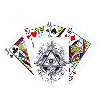 Eye Flower Triangle Art Pattern Poker Playing Magic Card Fun Board Game