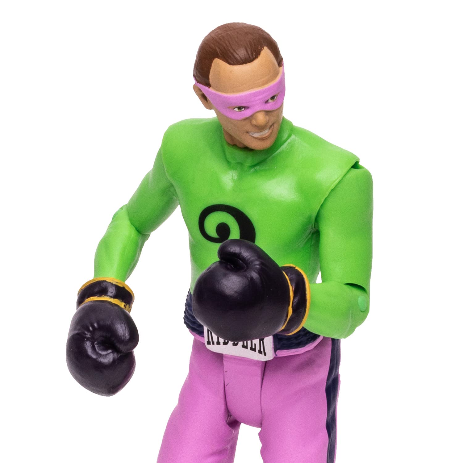 McFarlane Toys, DC Multiverse, 5-inch DC Retro Boxing Riddler Figure with Action Word Bubbles, Boxing Riddler Action Figure Collectible DC Retro 1960's TV Figure – Ages 12+