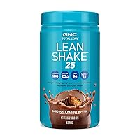 GNC Total Lean | Lean Shake 25 Protein Powder | High-Protein Meal Replacement Shake | Chocolate Peanut Butter | 16 Servings