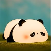 DREAMING MY DREAM Cute Panda Night Light, LED Squishy Novelty Animal Night Lamp, 3 Level Dimmable Nursery Nightlight for Breastfeeding Toddler Baby Kids Decor, Cool Gifts for Kids (Panda Lamp)