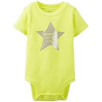 Carter's Baby Girls' Slogan Bodysuit (Baby) - Mommys Star - Yellow - 18 Months