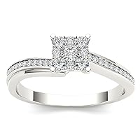 10k White Gold 1/3 ct TDW Diamond Engagement Ring (H-I, I2)