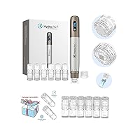 Med SPA Care® H3 Automatic Serums Applicator with 30 Pcs Disposable Nano Heads Replacement Bottles,can Storage Essence 3ml (Deluxe Nano SPA Kit, H3 Pen)