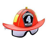 Sun-Staches Fireman Sunglasses | FireFighter Costume Accessory | UV400 | One Size Fits Most