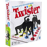 Hasbro Twister Party Classic Board Game for 2 or More Players,Indoor and Outdoor Game for Kids 6 and Up,Packaging May Vary