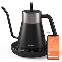  Govee Smart Electric Kettle, WiFi Variable Temperature  Gooseneck Pour Over Kettle and Tea Kettle, Alexa Control, 1200W Quick  Heating, 100% Stainless Steel, 0.8L, Matte Black: Home & Kitchen