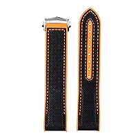 Rubber Silicone Watch Strap Nylon Watchband For Omega Seamaster 300 Speedmaster 8900 Planet Ocean Tools 20mm 22mm Watchbands