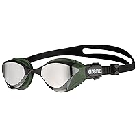 Unisex Adult Cobra Tri Swipe Swim Goggles Triathlon and Fitness Swimming Anti-Fog Technology Wide Vision Mirror Lens