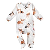 Baby One-Piece Rompers, Newborn To Infant Romper Footies, Different Dogs Doodle