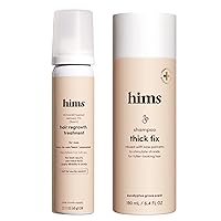 hims Thick Fix Shampoo & Minoxidil Set - Hair Loss Treatment For Men - Includes Foam 5% Minoxidil Treatment and Hair Thickening Shampoo - Moisturizing, Color Safe Hair Loss Shampoo & Foam - 2 Count