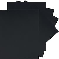 25 Sheets Black Cardstock Paper 8.5 x 11 inches, 250 GSM/92 lb Thick Card Stock Paper Black Construction Paper for DIY Cards, Cardstock Printer Paper Scrapbook Paper Cardboard Paper for Crafts