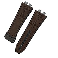 17 * 27mm Genuine Leather Rubber Silicone Watchband For Hublot Big Bang 42mm 441 440 Calfskin Quick Release Watch Strap