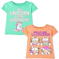girls School Graphic T shirts 3 Pack