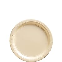 Vanilla Creme Round Paper Plates - 6.75