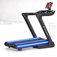 Sportstech Professional treadmill for home up to 20 km/h with app, large running surface with 17% incline up to 150 kg, LED and 360° tablet holder for full body workout, sTread Lite fitness treadmill