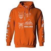Demon Graphic Traditional Japanese Puma Scorpion Butterfly Tattoo Hoodie