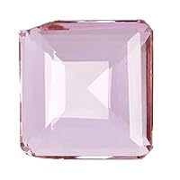 Baby Pink Topaz Loose Gemstone 135.00 Ct Translucent Square Cut Baby Pink Topaz For Pendant, Jewelry