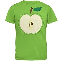 Halloween Apple Slice Costume Mens T Shirt Lime 2XL