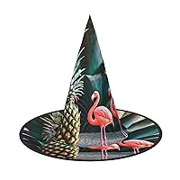 Pineapple Flamingo Unique Halloween Hat â€“ Oxford Cloth Material, Perfect For Parties And Costume Events