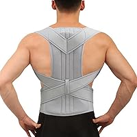 Breathable Deportment Corset for Spine Back Stretcher Orthopedic Back Adjustable Posture Corrector Lumbar Back Support Brace (Size : Small)