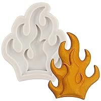 Flame Fondant Molds Fire Cake Decorating Silicone Molds For Cupcake Topper Candy Chocolate Gum Paste Polymer Clay Set Of 1