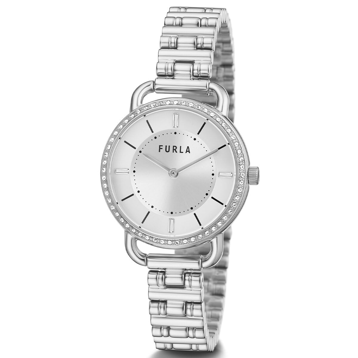 FURLA Ladies Silver Tone Stainless Steel Bracelet Watch WW00021012L1