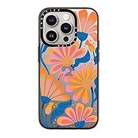 CASETiFY Compact Case for iPhone 15 Pro [2X Military Grade Drop Tested / 4ft Drop Protection] - Lazy Daisy - Clear Black