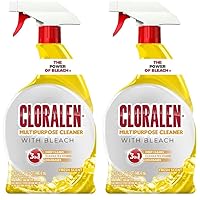 Cloralen - All Purpose Household Cleaning Spray, 3-In-1 High-Performance Multisurface Bathroom And Kitchen Cleaner, With Liquid Bleach - (32 oz) (Pack of 2)