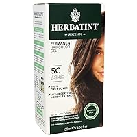 Herbatint Permanent Herbal Haircolour Gel 5C Light Ash Chestnut - 4.56 fl oz