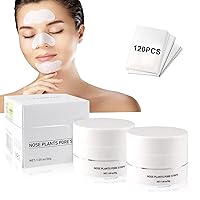 2PCS Nose Plants Pore Strips, Blackhead Remover Mask, Nose Plants Pore Strips for Remove Blackheads Acne - Deep Cleansing Peel off Mask with 120pcs Nose Strip, white
