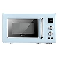 NA B25UXP45-A90 / Blue 23L/0.9cuft Retro Microwave with Display/Silver Handle