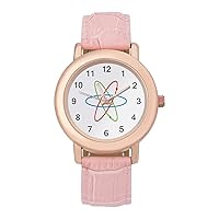 Scientific Physics Atom Fashion Casual Watches for Women Cute Girls Watch Gift Nurses Teachers