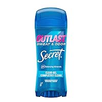 Outlast Clear Gel Antiperspirant Deodorant for Women, Completely Clean 3.4 oz