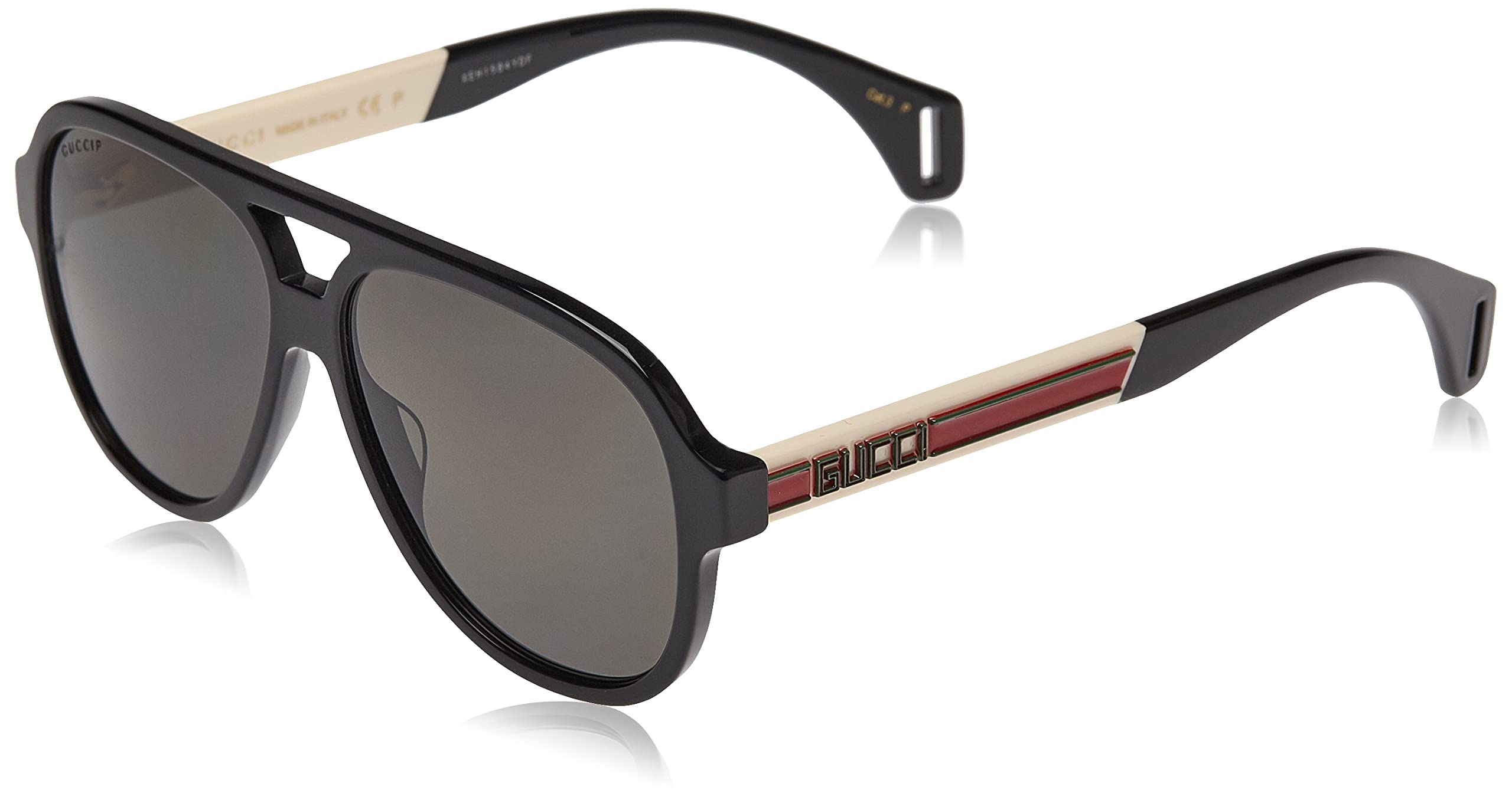 Mua Sunglasses Gucci GG 0463 S- 002 BLACK/GREY WHITE, 58-13-150 trên Amazon  Mỹ chính hãng 2023 | Fado