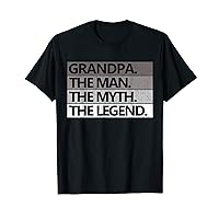 Mens GRANDPA THE MAN THE MYTH THE LEGEND Father's Day Men T-Shirt