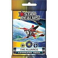 White Wizard Games Star Realms Command Deck: The Alliance – Command Deck – Card Games for Adults Kids Family – 18 Cards per Pack, Gold