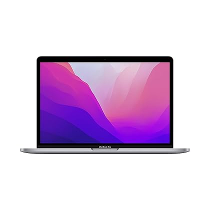 Apple 2022 MacBook Pro Laptop with M2 chip: 13-inch Retina Display, 8GB RAM, 512GB ​​​​​​​SSD ​​​​​​​Storage, Touch Bar, Backlit Keyboard, FaceTime HD Camera. Works with iPhone and iPad; Space Gray