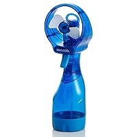 Daisaku Shoji Cool Mist Fan Quick Cool (Blue) Heatstroke Prevention, Prevention | Portable Mist | Soft Fan Safe & Firm Air Flow DOCQC4BL