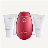 NEWA RF Wrinkle Reduction Device (Plug in) - FDA Cleared Skincare Tool for Facial Tightening. Boosts Collagen, Reduces Wrinkles. with 6 Months Gel Supply.